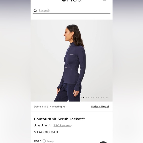 FIGS Countourkit Scrub Jacket XS ✨ - Picture 9 of 10